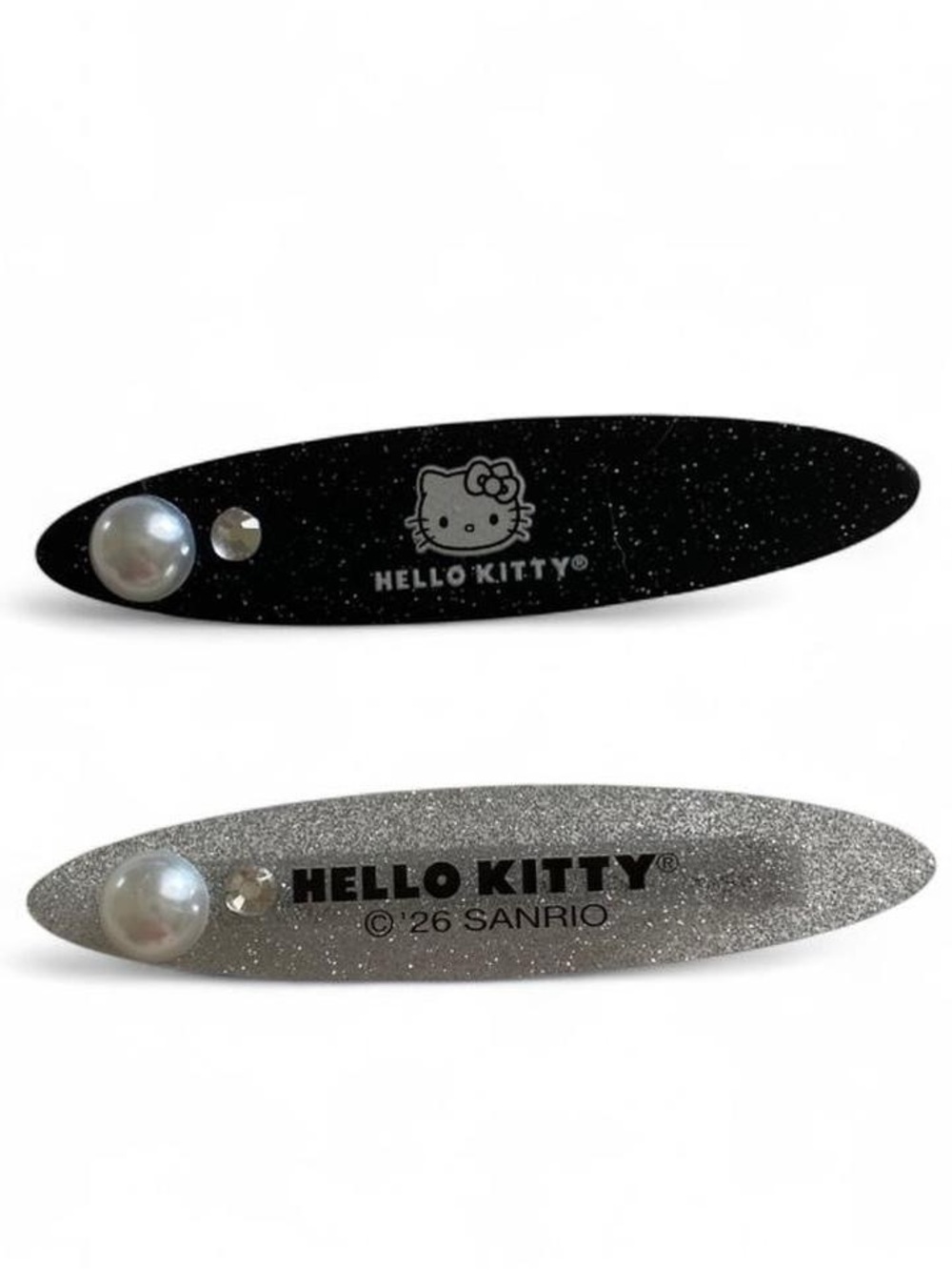🛍️3/$20🛍️ Hello Kitty Glitter Pearl Hair Clip - (2pcs)